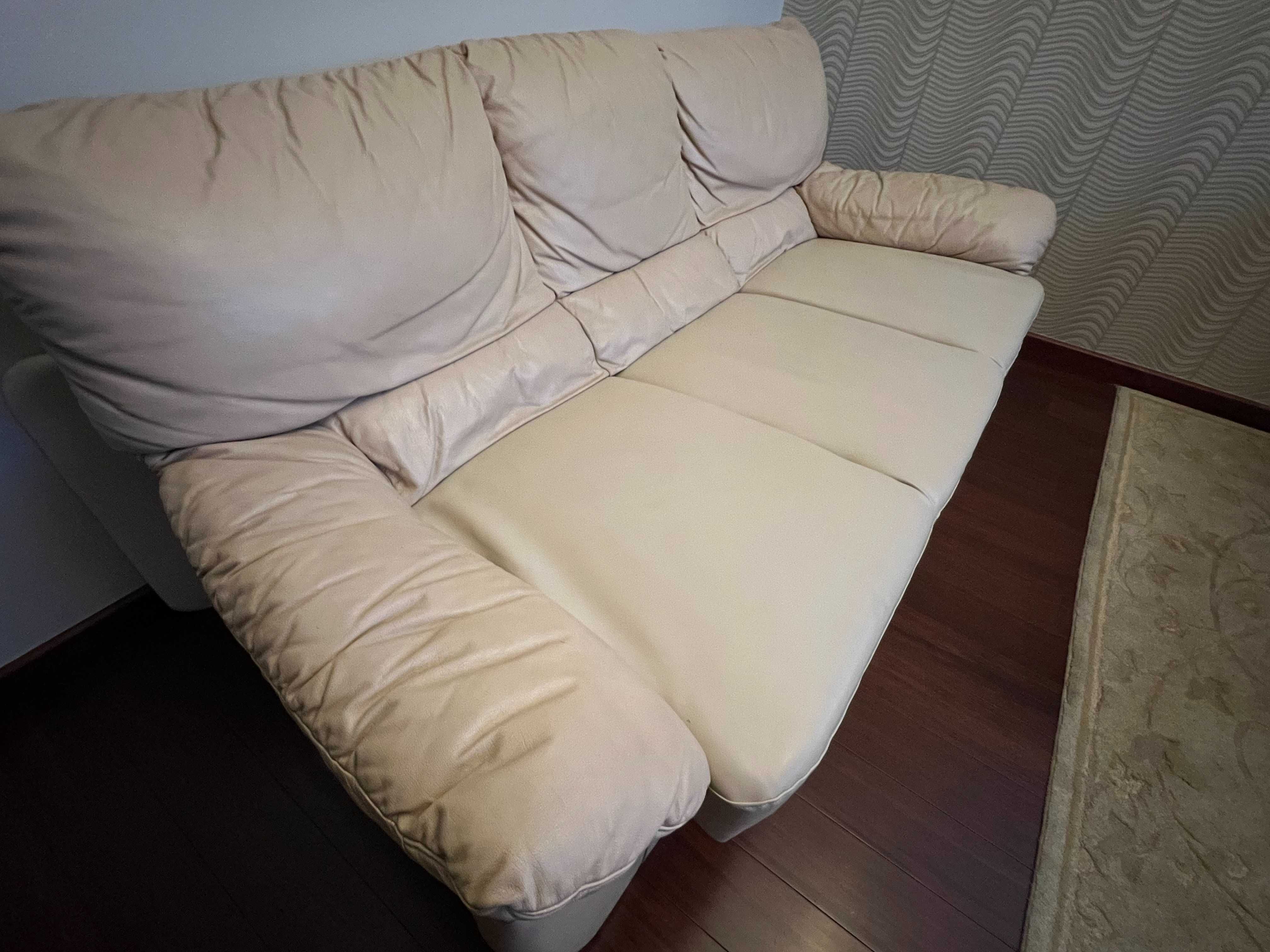 Sofa KLER - jasna skóra