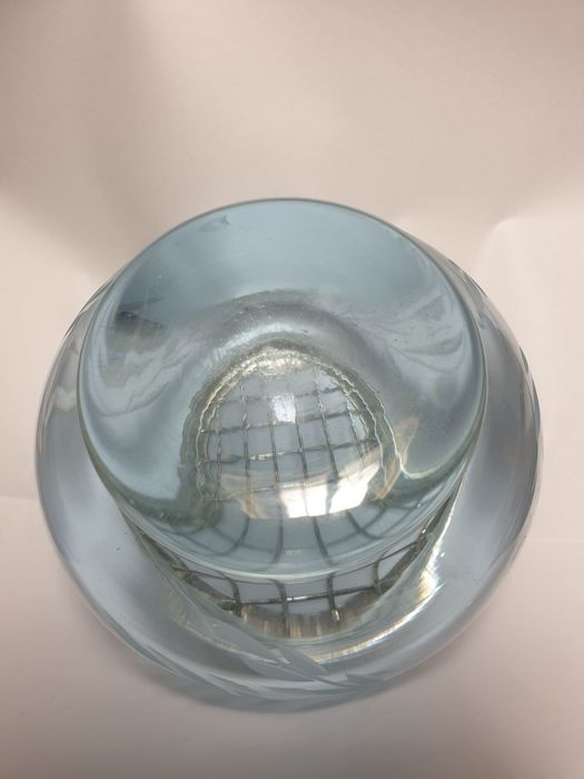 Vintage floreira - potpuri pote em vidro Alexandrite - muda de cor