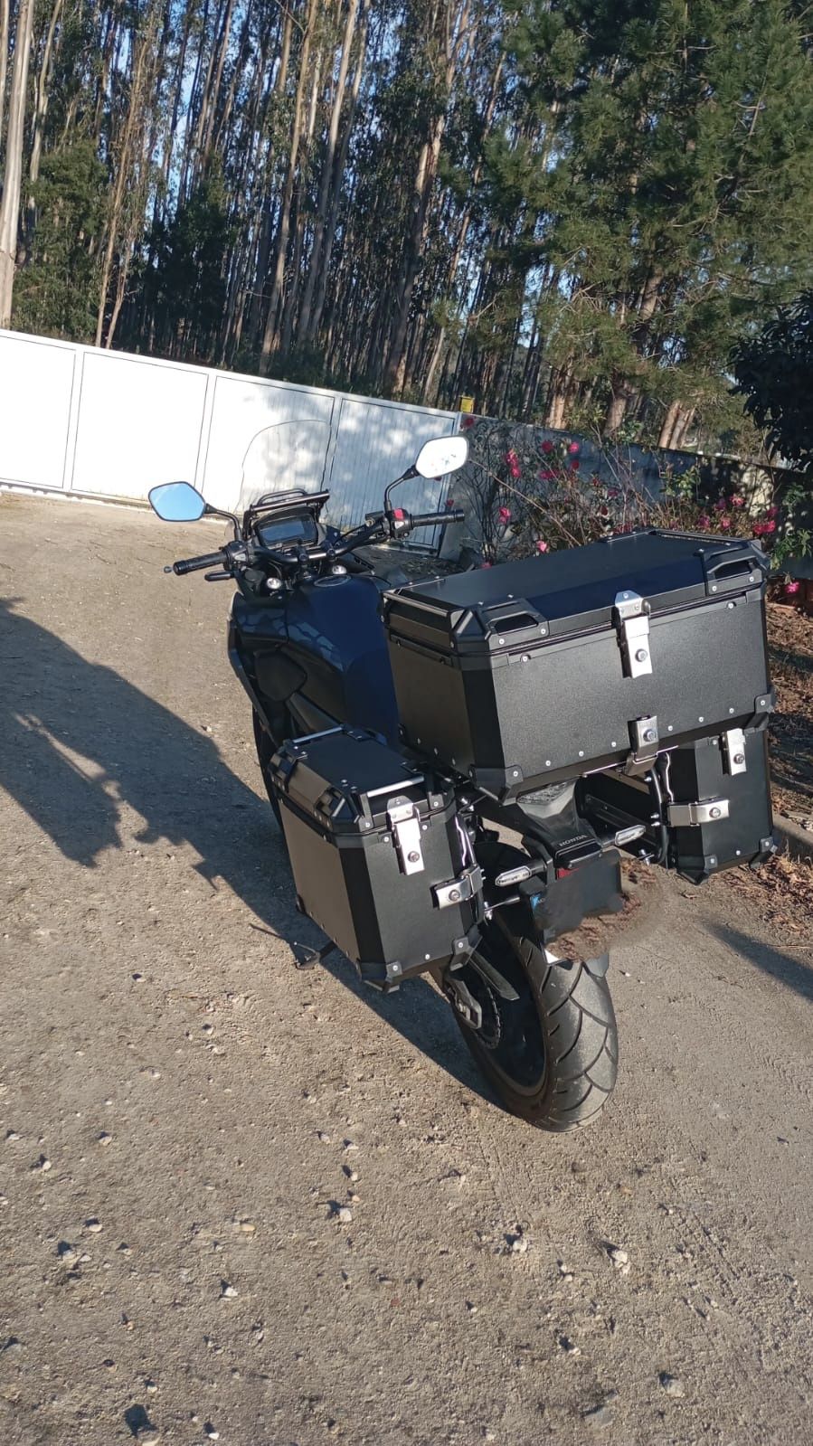 (NOVO) Malas Laterais + Top Case Alumínio Honda CB 500X