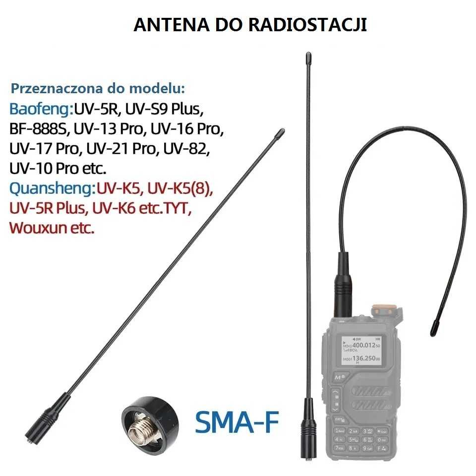 ABBREE AR-771 Długa Antena Dwuzakresową Baofeng