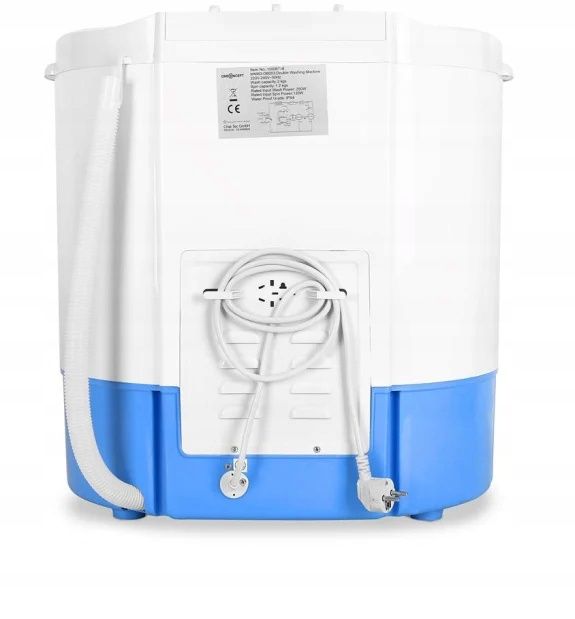 Pralko wirowka kempingowa , wsad 2 kg , moc pralki: 250W / moc wirówki