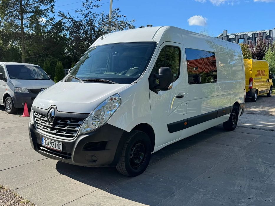 Renault MASTER L3 H2 BRYGADÓWKA KLIMATYZACJA  Sprowadzony Zarejestrowany Gotowy do Pracy F-VAT MARŻA