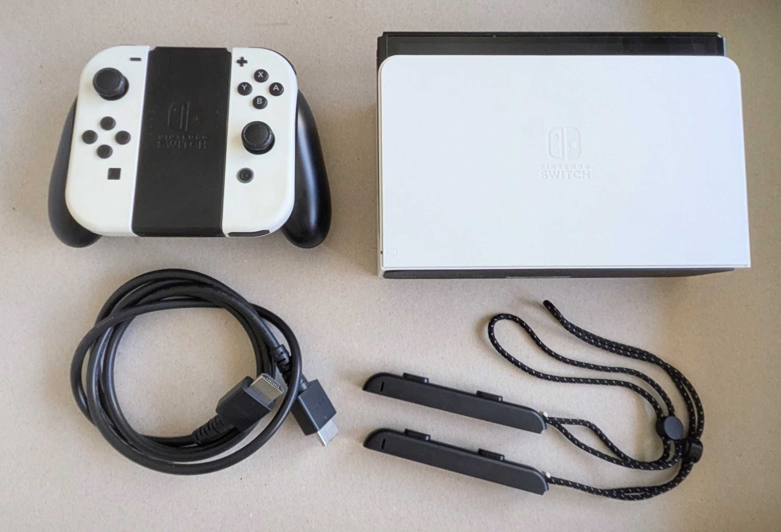 Nintento Switch OLED + Volante e Pedais Turbo CUP FT7012 (pouco usado)
