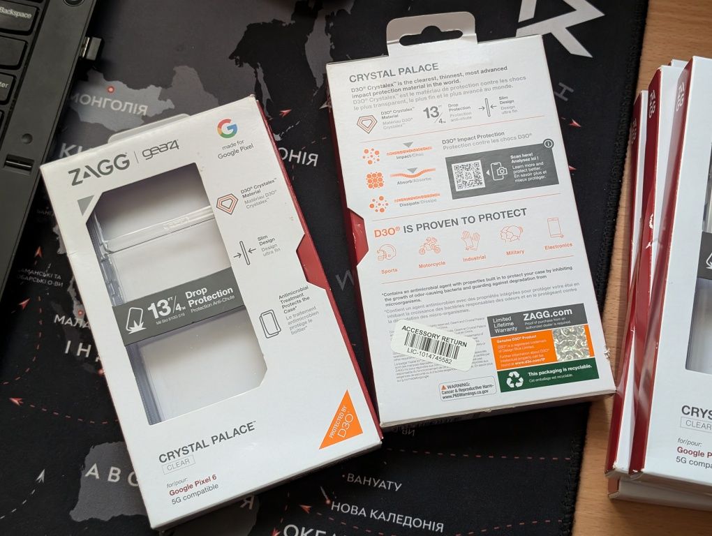 5шт. нових чохлів ZAGG / Gear4 для Google Pixel 6