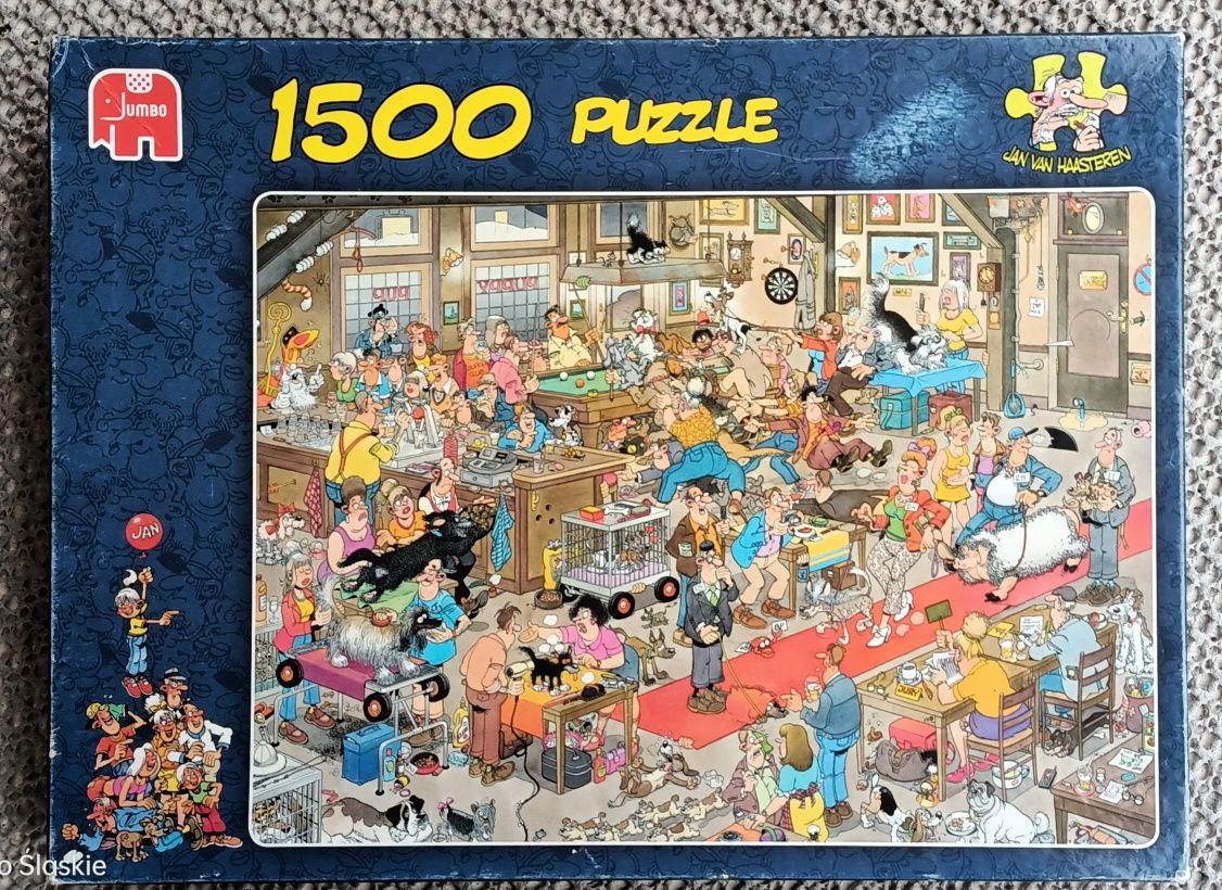 UNIKAT! Puzzle 1500 HAASTEREN The dog show!