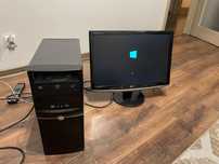 Komputer i monitor zestaw