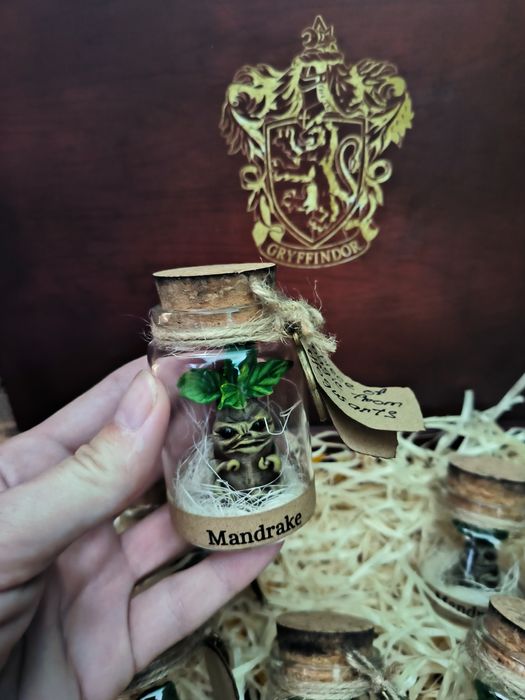 Корень Мандрагоры сова в баночке. Harry Potter. Mandrake подарунок на