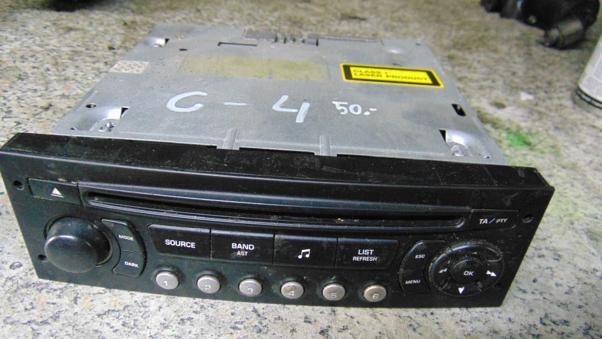 Maj4 Radio odbiornik odtwarzacz CD citroen c4 wysyłka części
