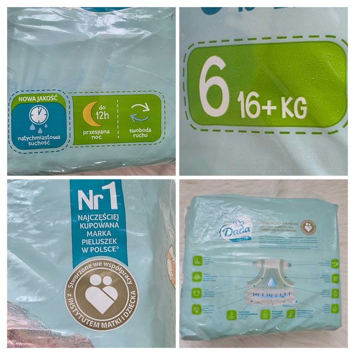 Pieluszki 24szt. Dada Extra Soft rozmiar 6 16-30 Kg