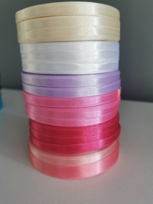 Wstążka tasiemka satynowa mix.