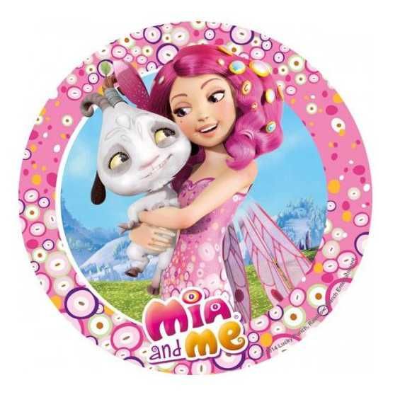 opłatek na tort mia i ja 20cm