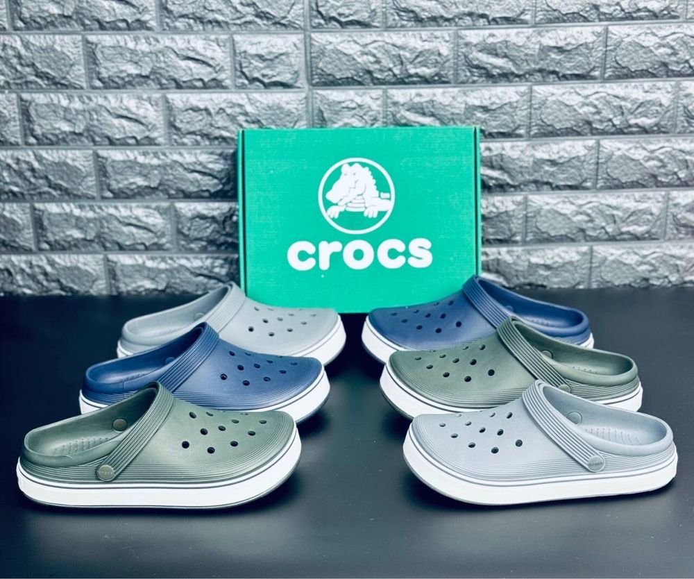 Мужские сабо Crocs Шлепки кроксы тапочки пляжные Новинка сезона!