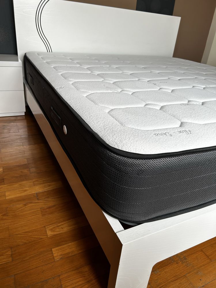 Cama Casal Madeira Branca