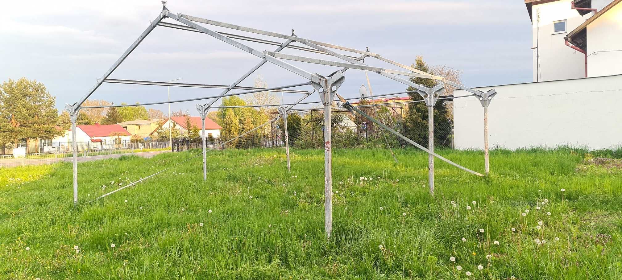 Hala Wiata Stalowa Garaż 6x6,5 Ściana Boczna 2m Stanowiska Konstrukcja