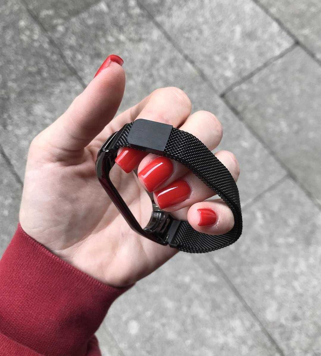 Pulseira/ Bracelete de metal magnética para Xiaomi Mi Band 5/Mi Band 6