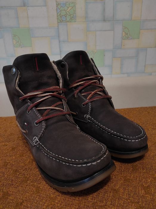 Ботинки зимние "TOMMY HILFIGER", 100 %оригинал, нат. кожа, р. 42