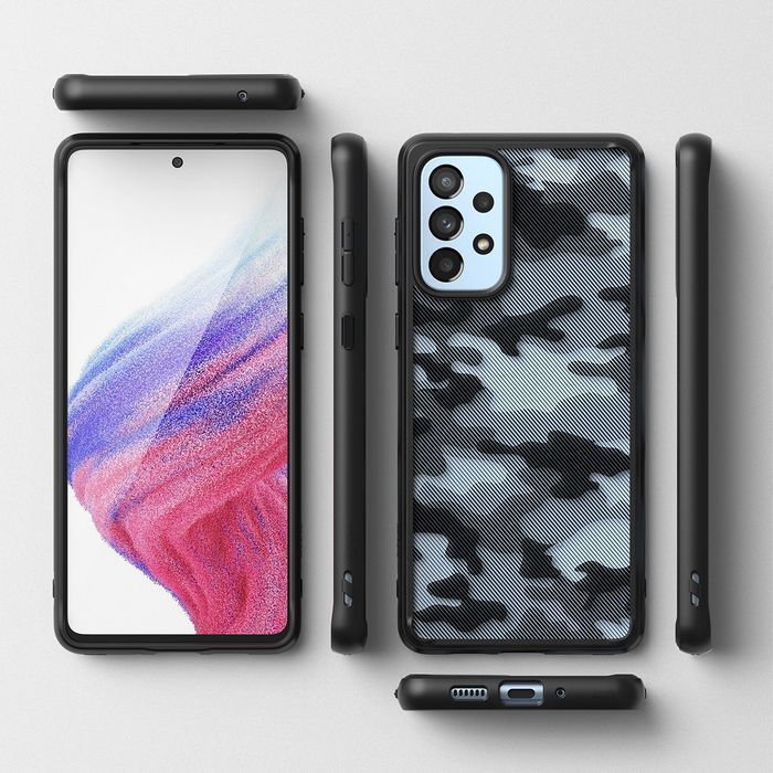 Ringke Fusion Matte etui z żelową ramką Samsung Galaxy A73 czarny