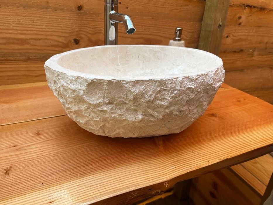 lavatorio de pousar 40-cm bege pedra