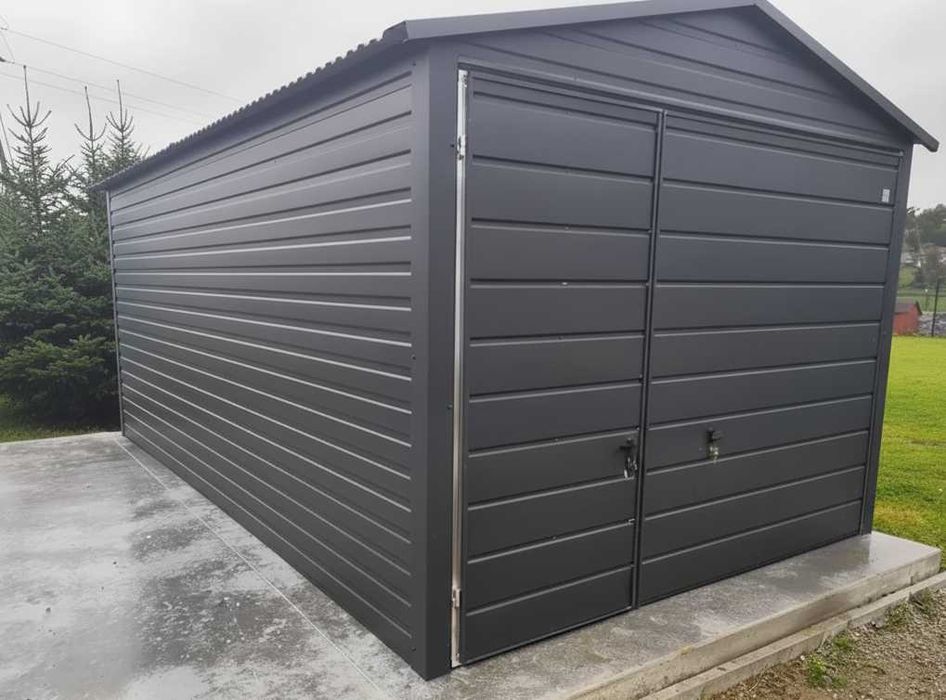 Garaż 3mx5m w kolorze Antracyt + Okno + Drzwi PROMOCJA