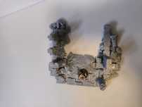 Zrujnowana droga zakończenie drogi RE2 (Lost City) RPG D&D Diorama