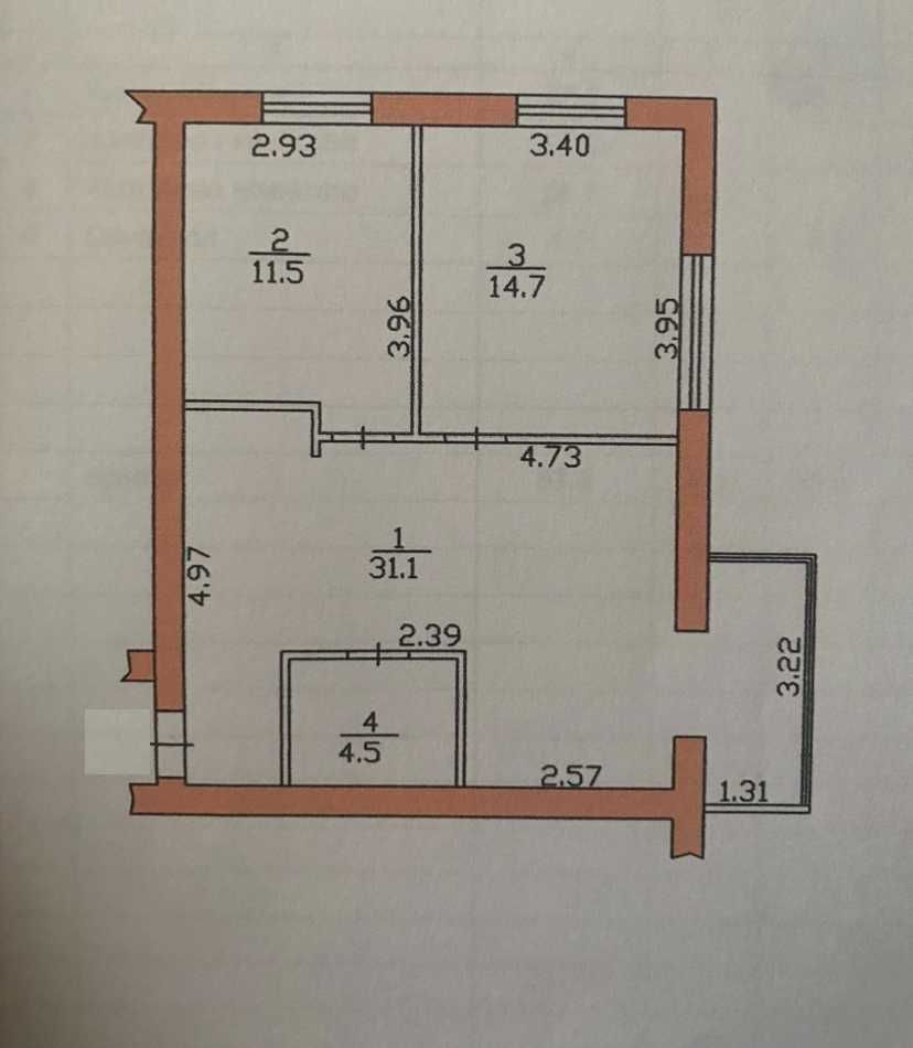 Продаж 2 кімнатної квартири вул. За Рудкою