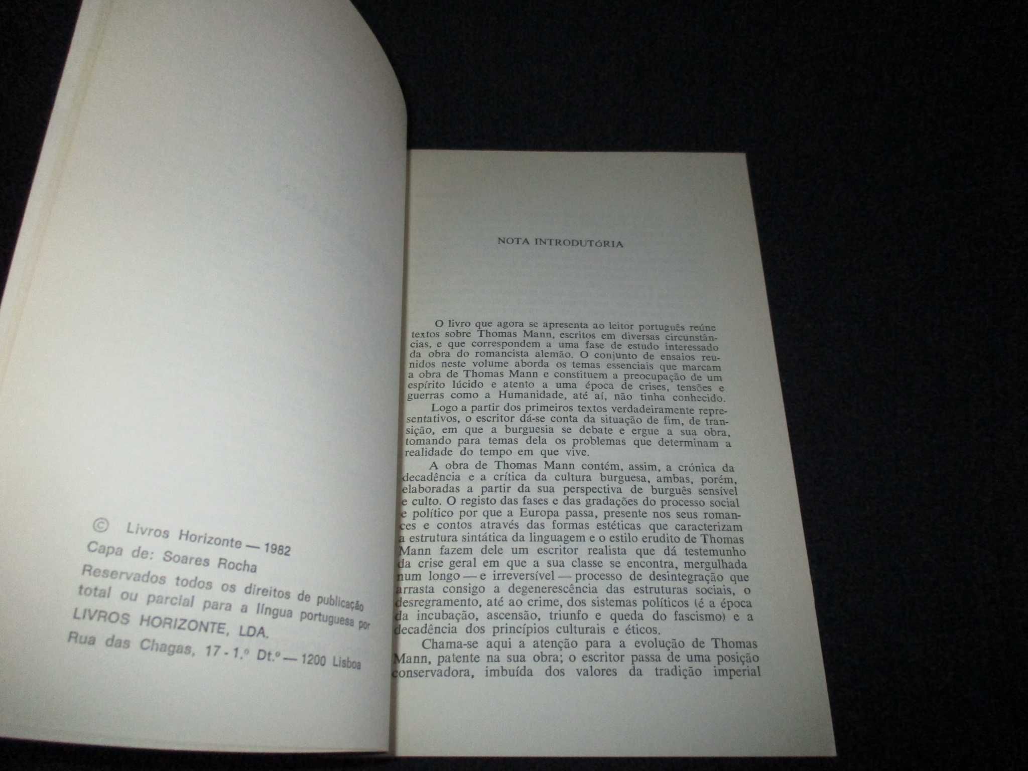 Livro Thomas Mann Ensaios José Coutinho e Castro