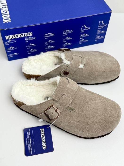 Клоги Birkenstock boston shearling шльопанці  біркеншток биркенсток