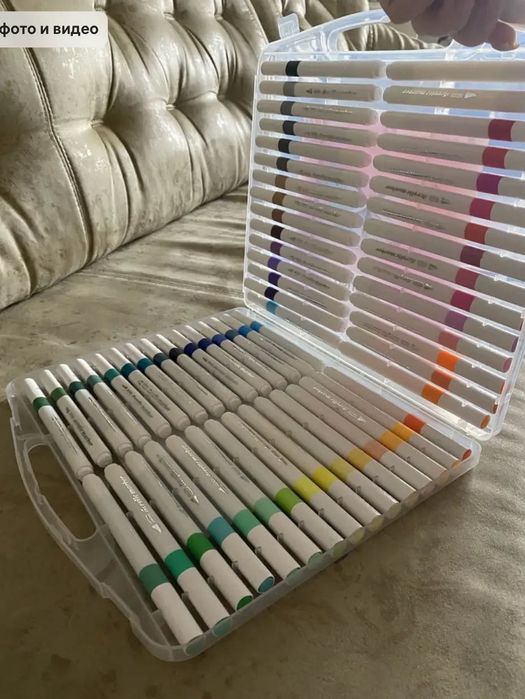 ВАУ! Набор акриловых фломастеров в пластиковом чемодане 48 шт