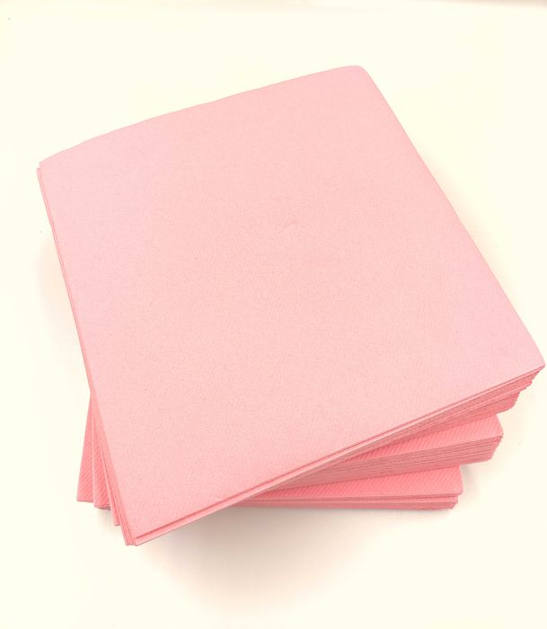 Serwetki stołowe 40x40 cm różowe 50 sztuk