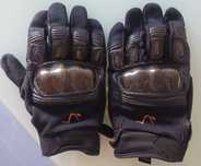 Luvas motard em pele