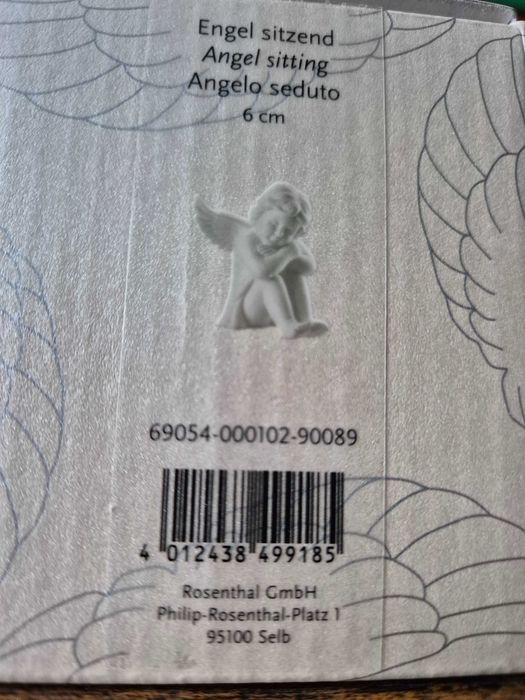 Anioł podparty mały figurka porcelanowa firmy Rosenthal nowa