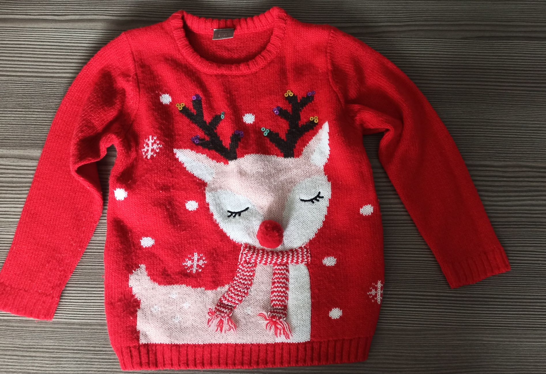 Sweterek świąteczny r. 104