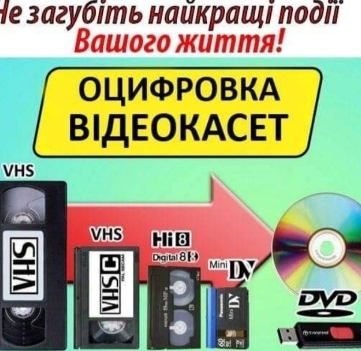 Перезапись оцифровка видеокасет на флэшку или CD диск
