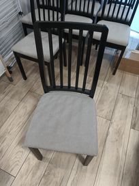 Krzesło Ikea ekedalen czarna rana i szare siedzisko