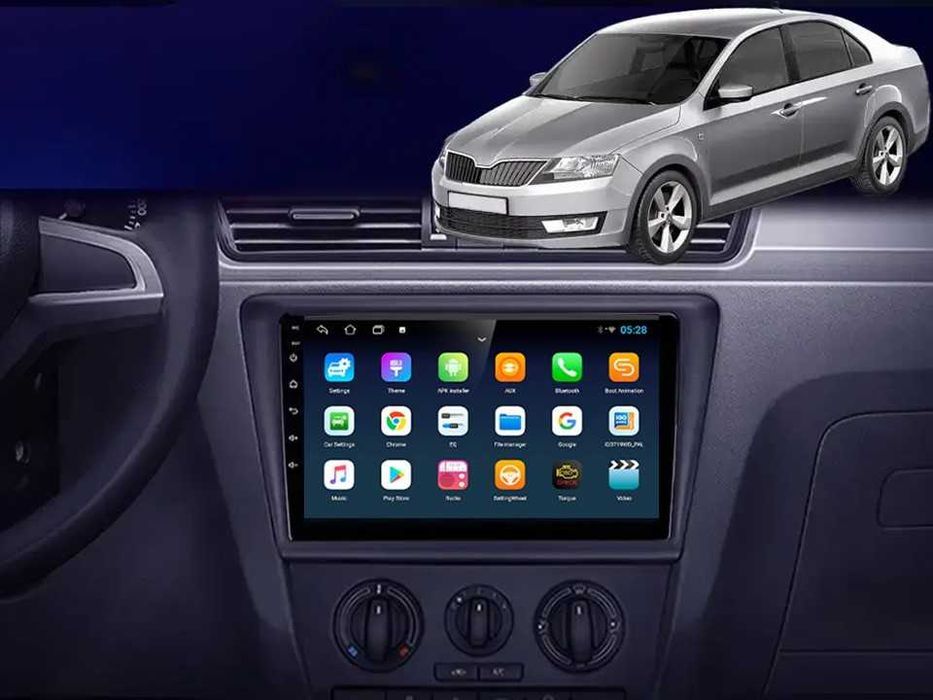 Radio samochodowe Android Skoda Rapid Spaceback (9") 2014