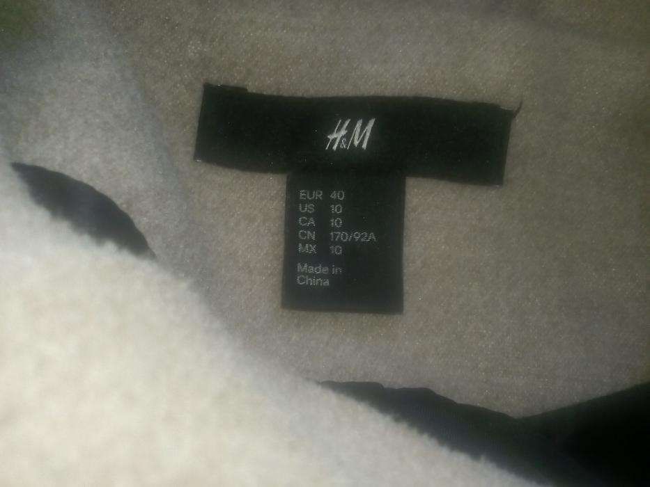 Beżowy płaszczyk jesienno-zimowy H&M,rozm.40