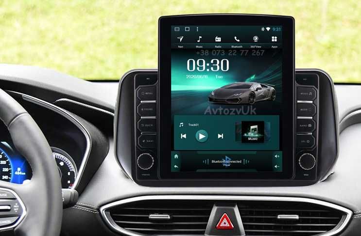 Магнитола HYUNDAI Santa Fe IX 45 GPS Tesla USB ix45 CarPlay Android 14
