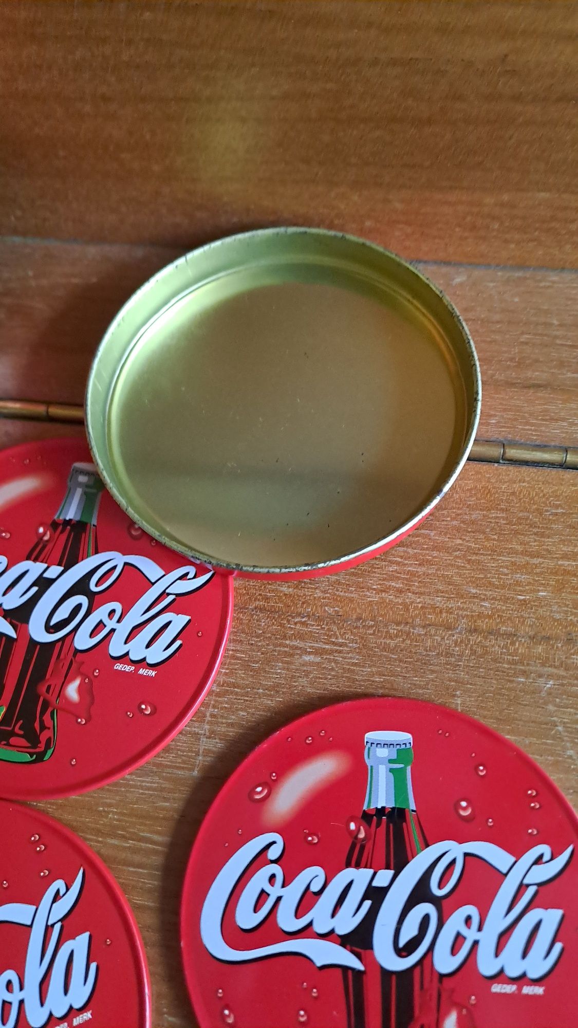 Wyjątkowe stare podkładki na napoje coca cola