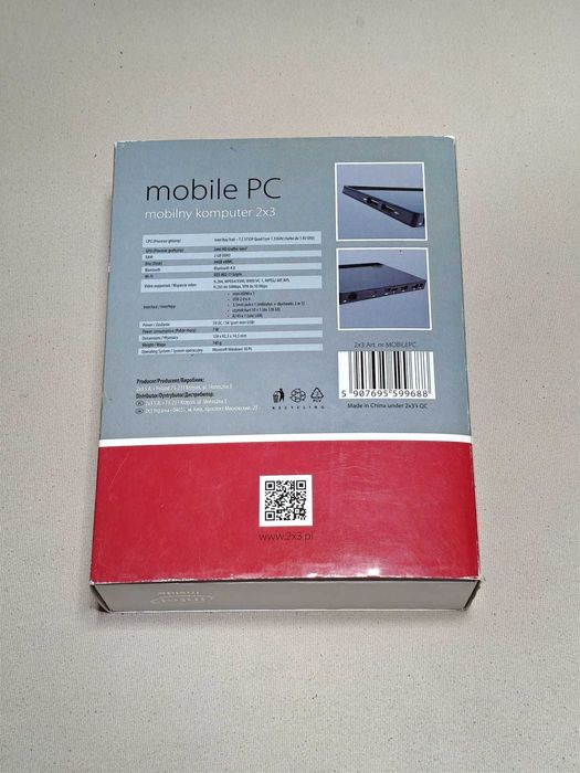 Mini komputer przenoścny, mobile PC + Windows 10