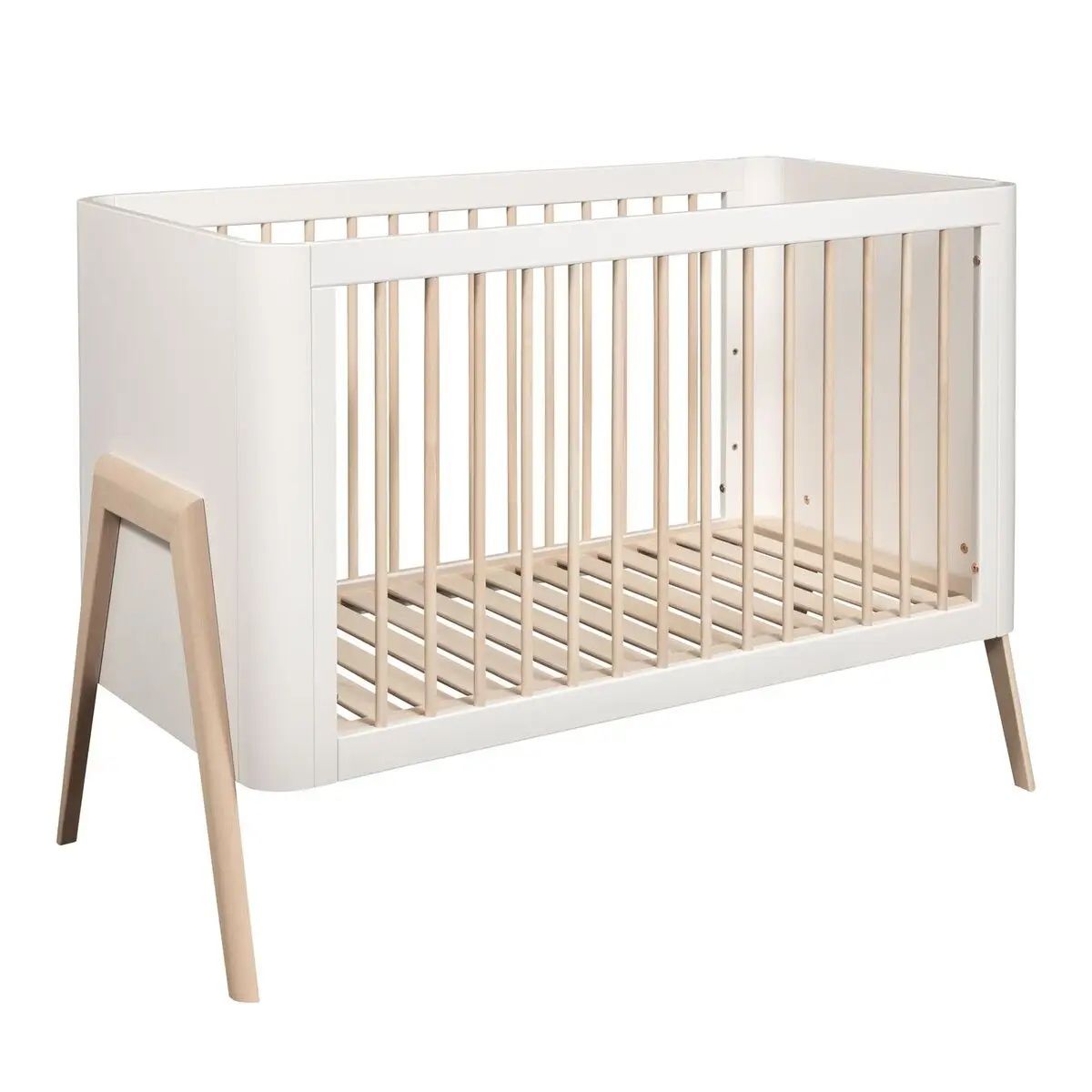 Łóżeczko 120x60 drewno styl loft materac plus dodatki