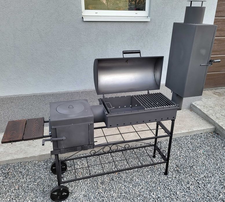 ЯКІСНИЙ МАНГАЛ! 5 мм! Барбекю Смокер Коптильня Піч для Казана