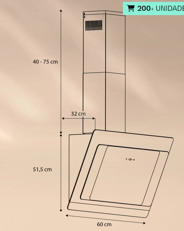 Exaustor NOVO da Klarstein Aurora Eco 60