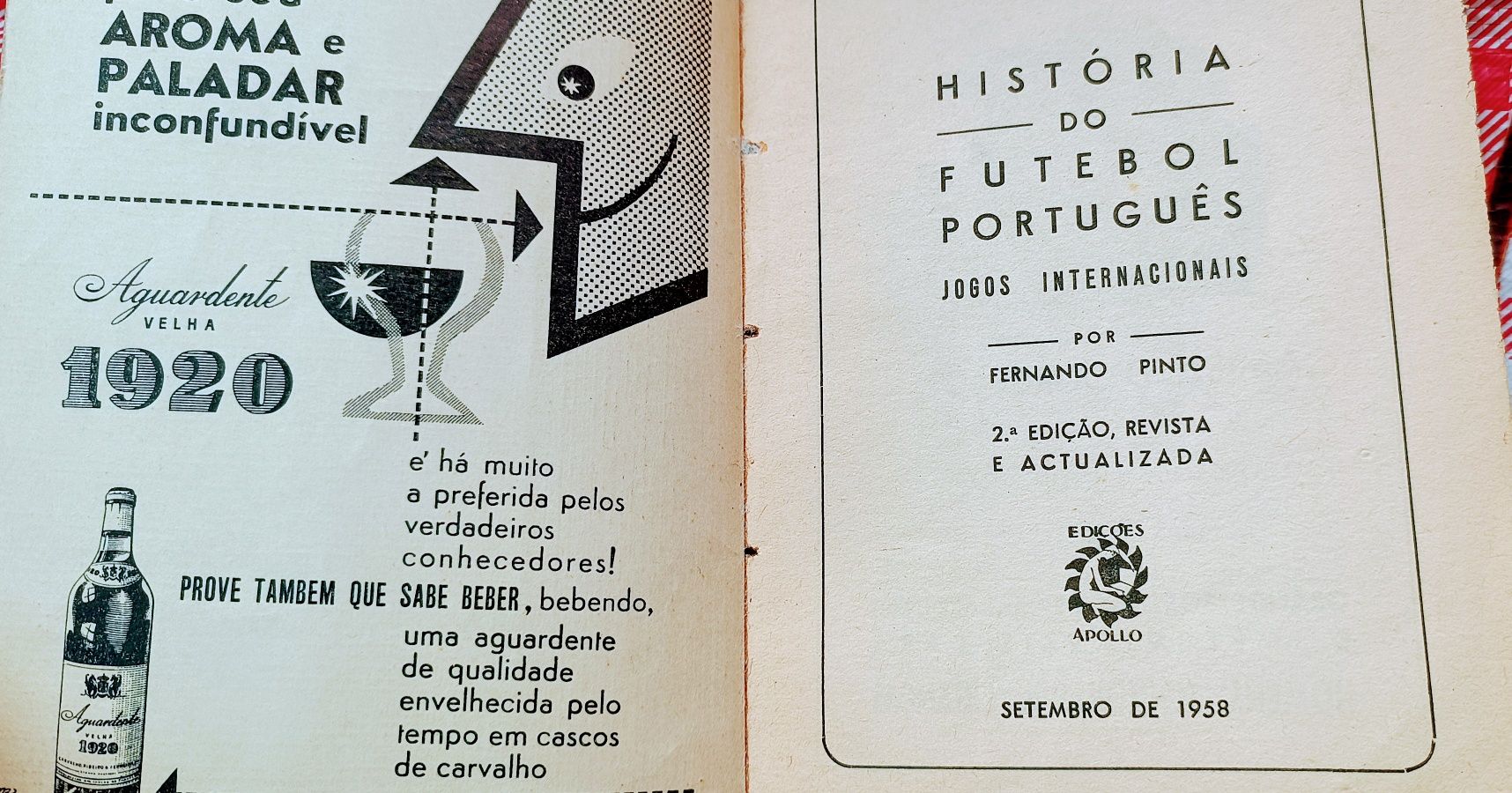 Livro história do futebol português 1958