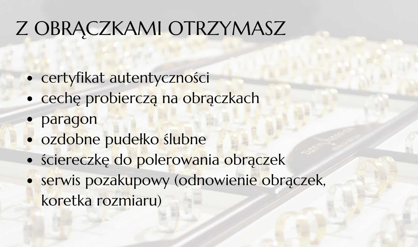 Złote obrączki ślubne 0.333 Połówki serc z cyrkoniami