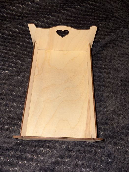 Mini łóżko dla zabawek, z pościelą ręcznie szytą