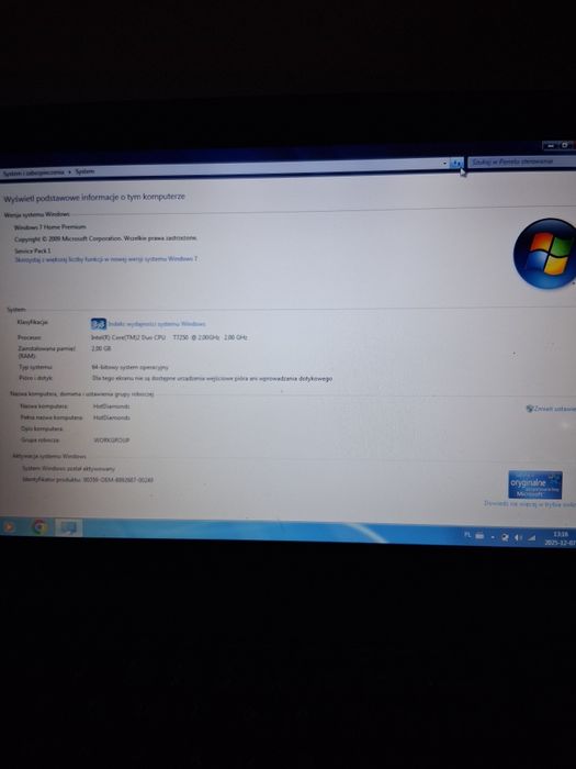 Laptop lenovo używany