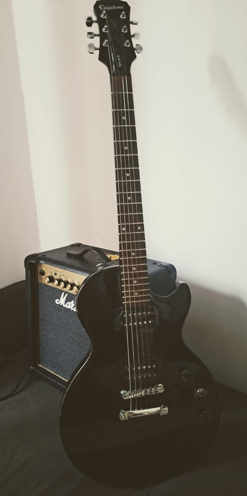 Gitara Epiphone Special II Les Paul i wzmacniacz Marshall MG15 Gold