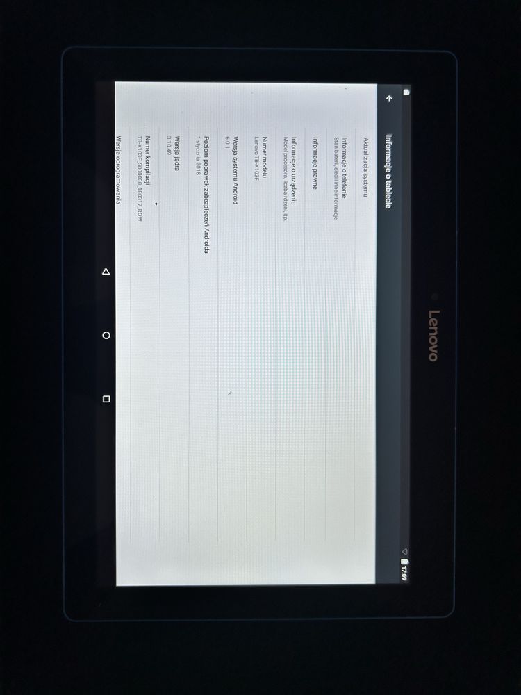 Tablet lenovoPad TB-x103f