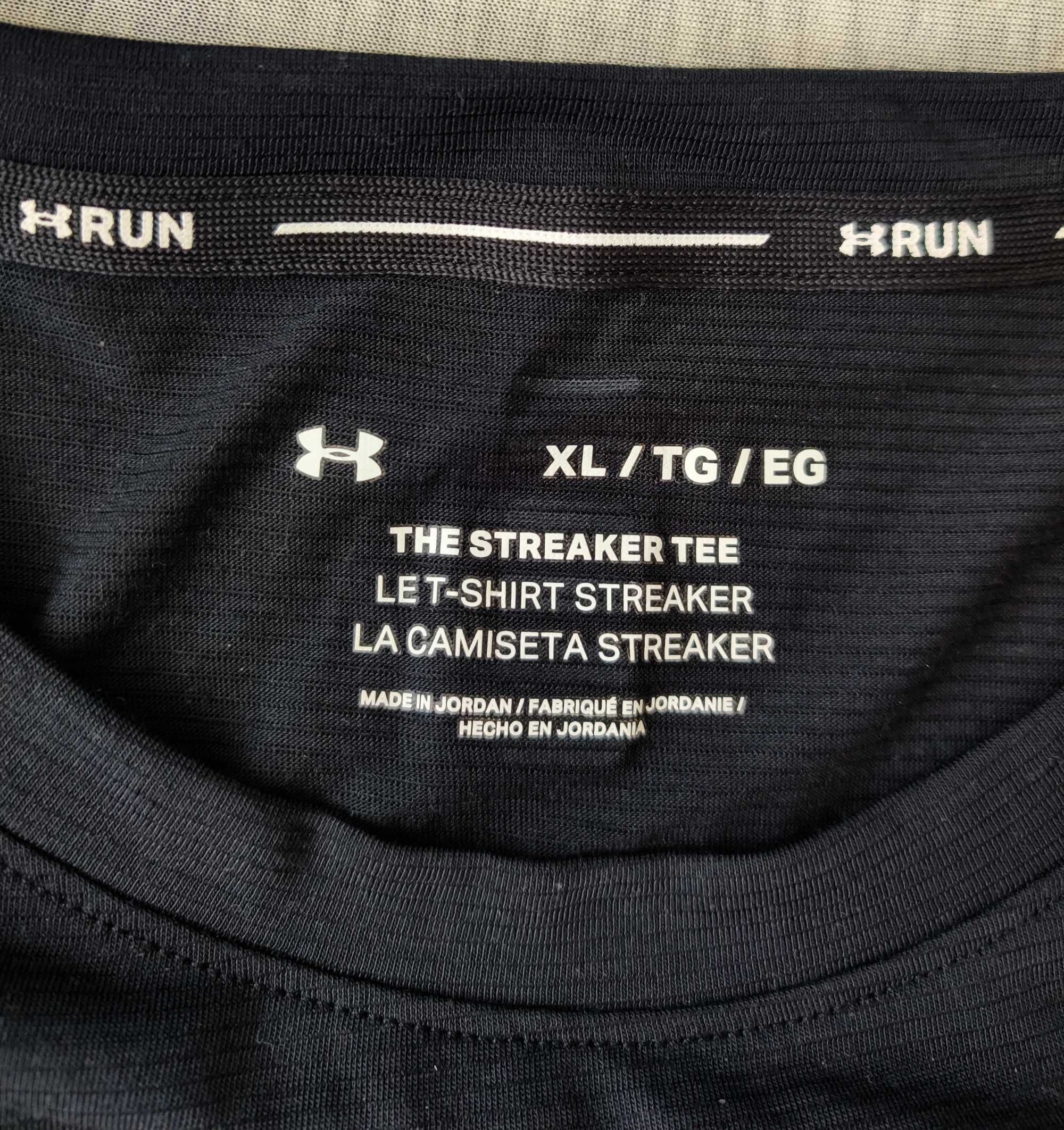 Koszulka Under Armour XL czarna jak nowa okazja Black Run oryginalna