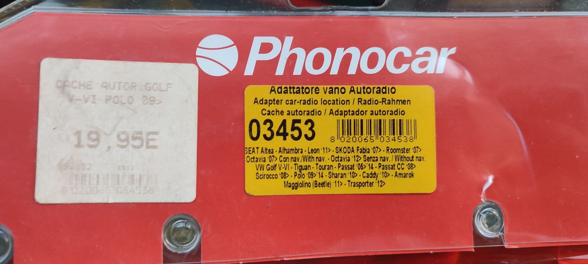 Adaptador Frente radio din 1   NOVO